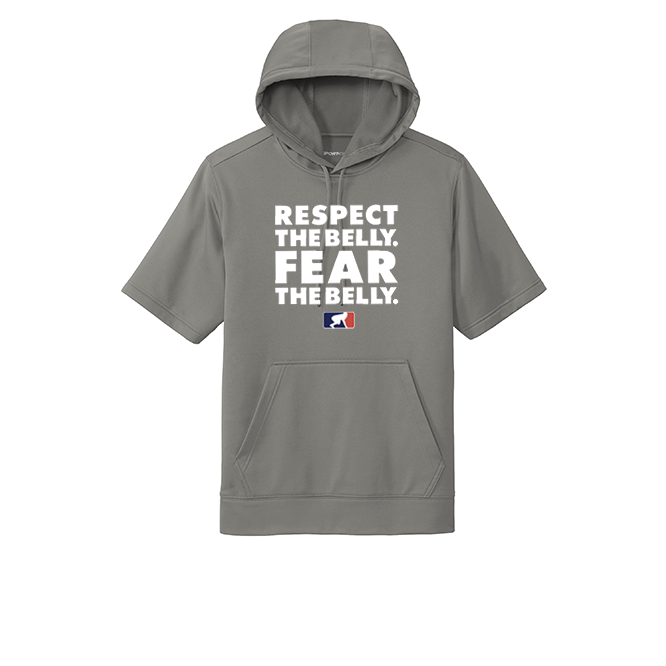 RESPECT THE BELLY - Short Sleeve Hoodie