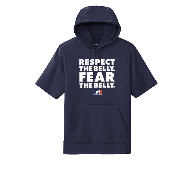 RESPECT THE BELLY - Short Sleeve Hoodie