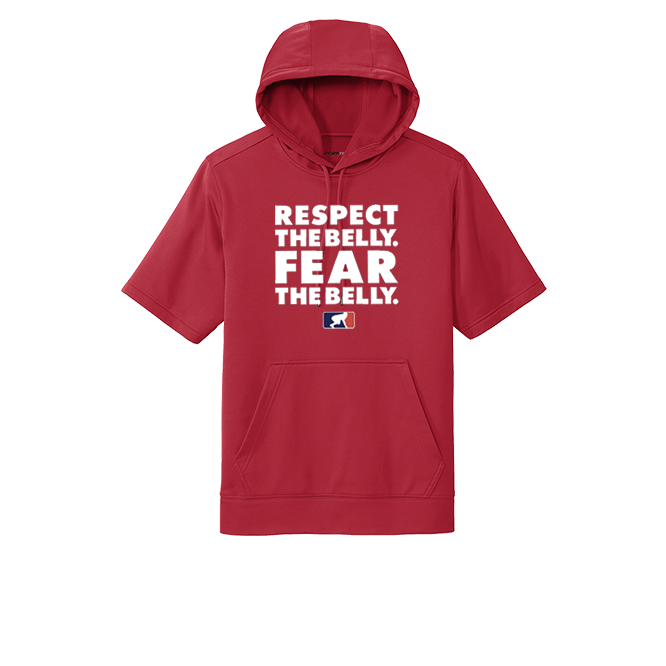 RESPECT THE BELLY - Short Sleeve Hoodie