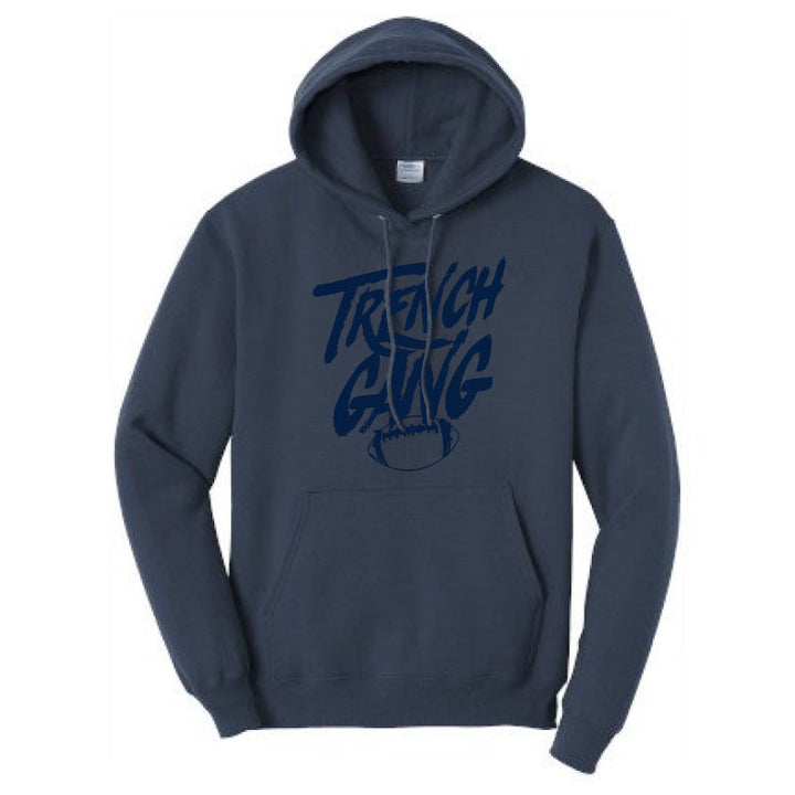TRENCH GANG (Navy) - Tall Hoodie