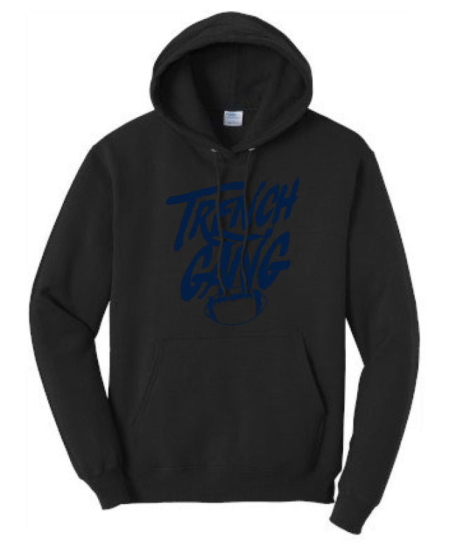 TRENCH GANG (Navy) - Tall Hoodie