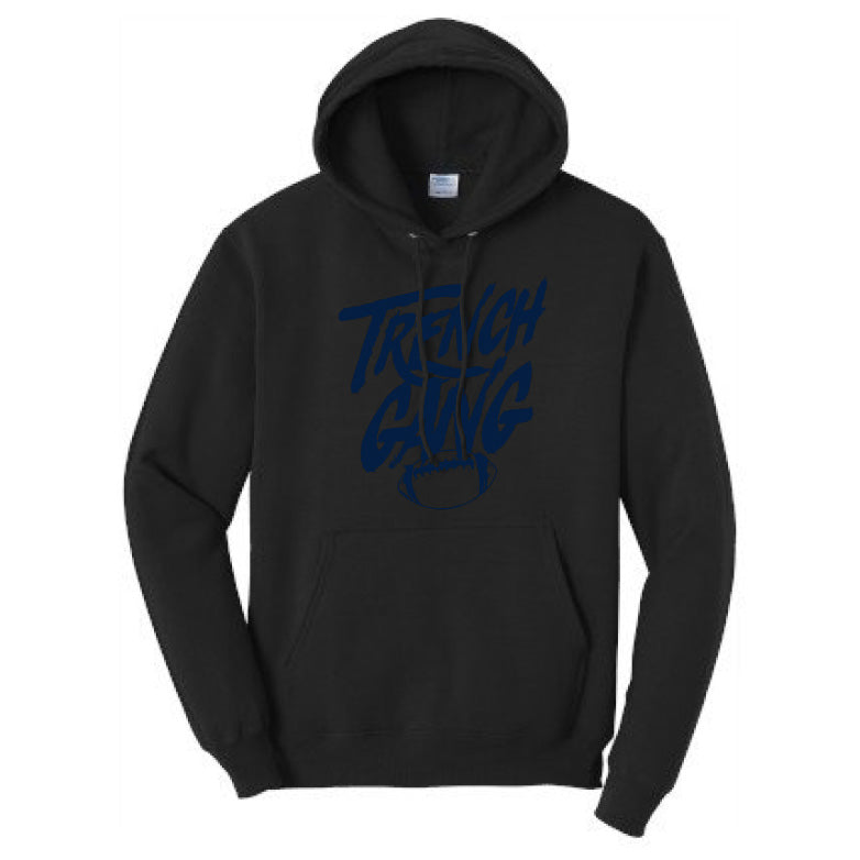TRENCH GANG (Navy) - Tall Hoodie
