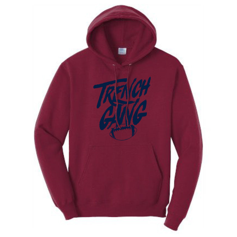 TRENCH GANG (Navy) - Tall Hoodie