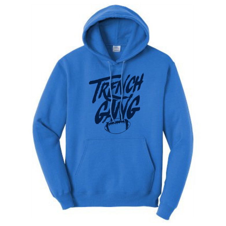 TRENCH GANG (Navy) - Tall Hoodie