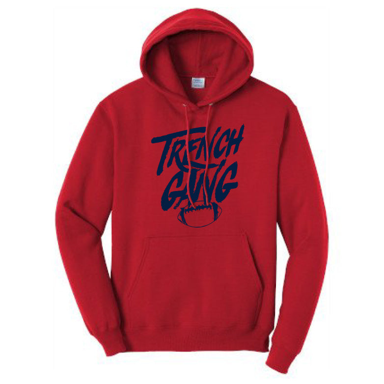 TRENCH GANG (Navy) - Tall Hoodie
