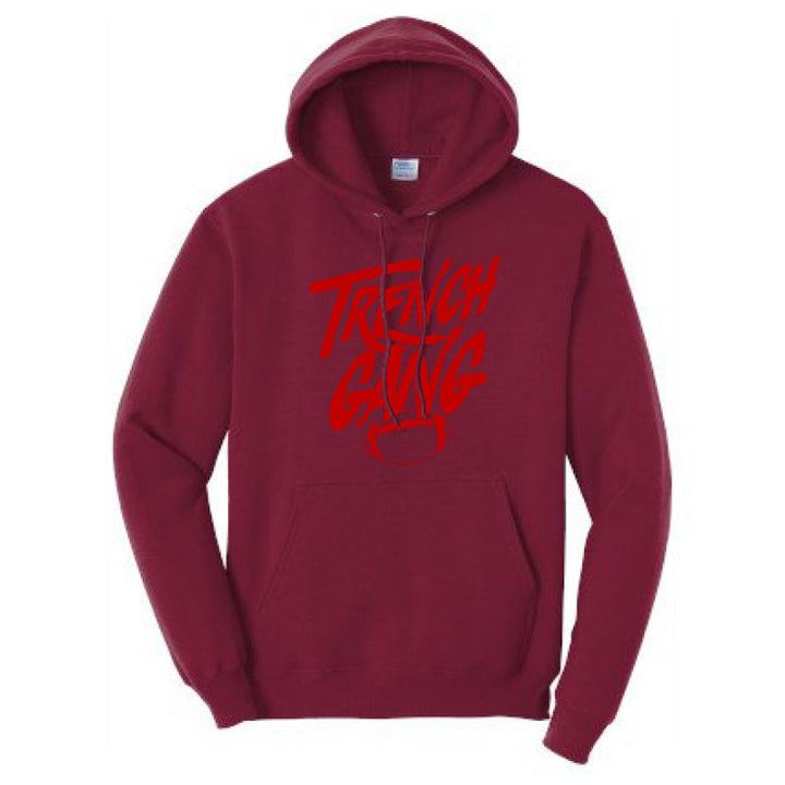TRENCH GANG (Red) - Tall Hoodie