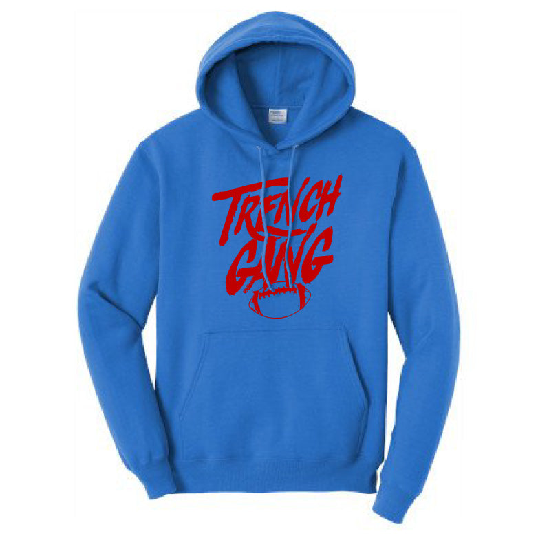 TRENCH GANG (Red) - Tall Hoodie