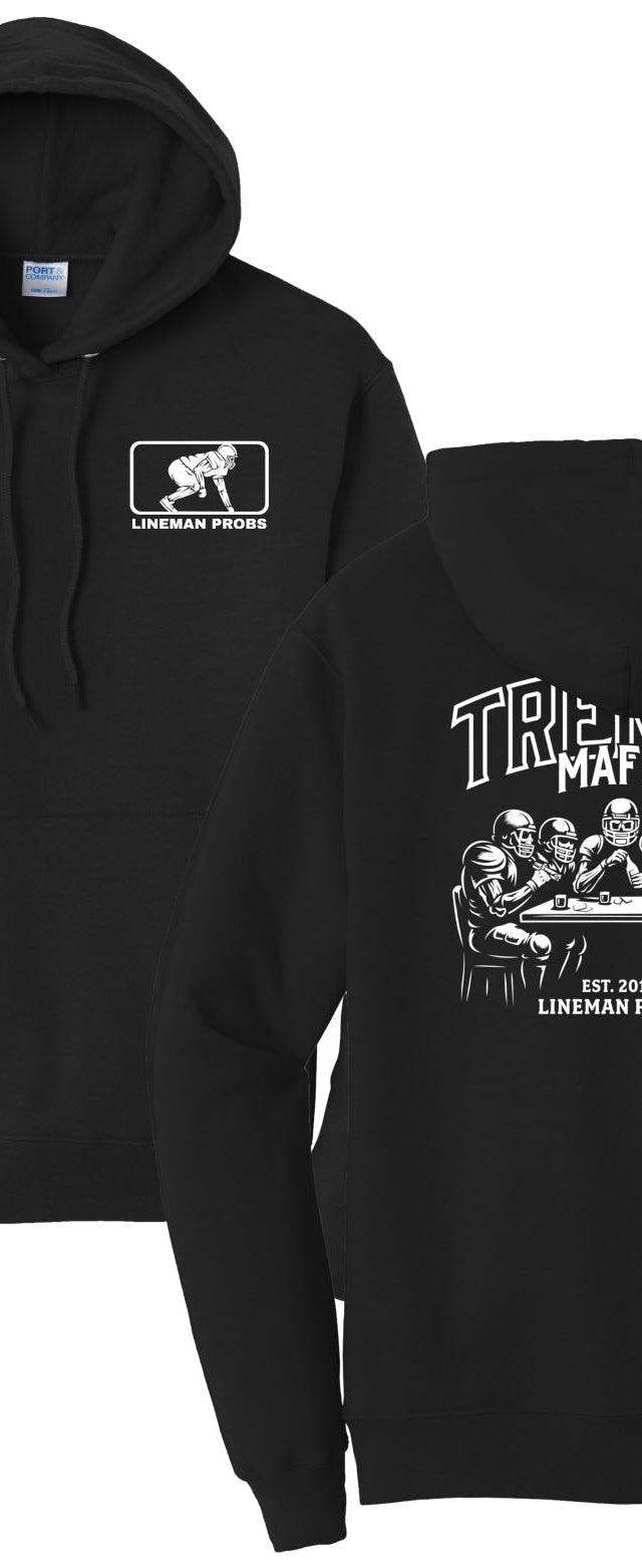BIG BONED - TRENCH MAFIA (White) - Hoodie