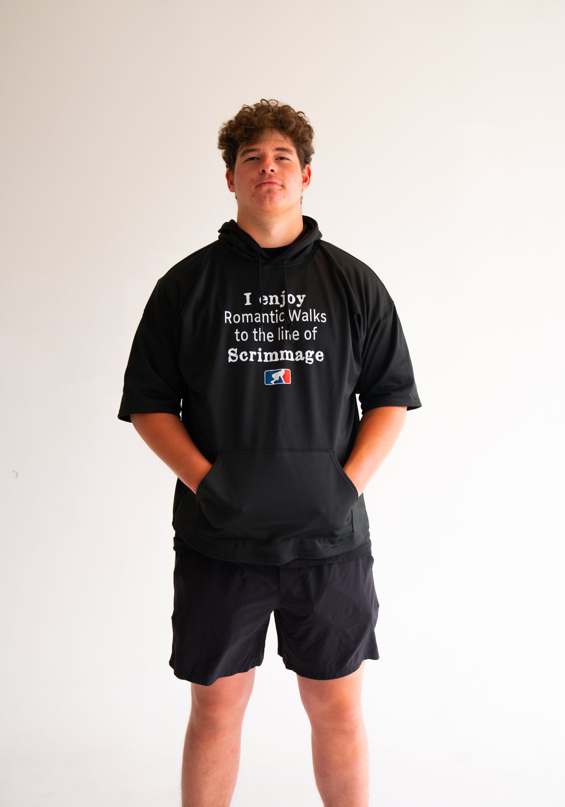 ROMANTIC WALKS - Short Sleeve Hoodie
