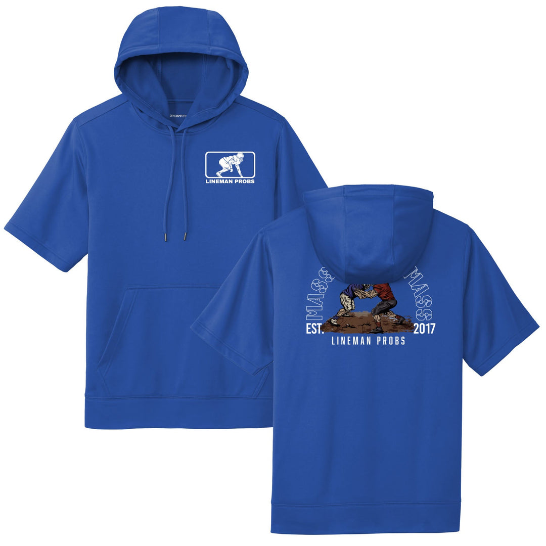BIG BONED - MASS MOVES MASS - Short Sleeve Hoodie