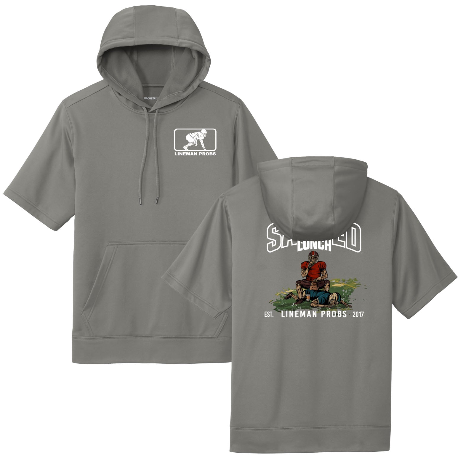 Sacked Lunch - Short Sleeve Hoodie