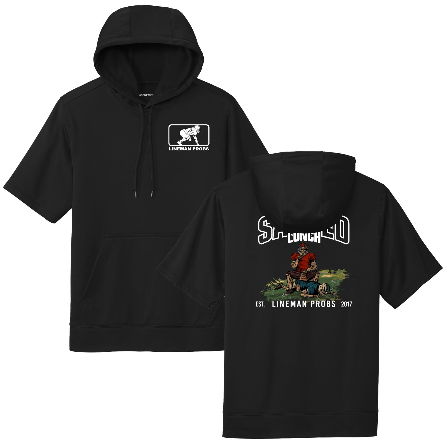 Sacked Lunch - Short Sleeve Hoodie