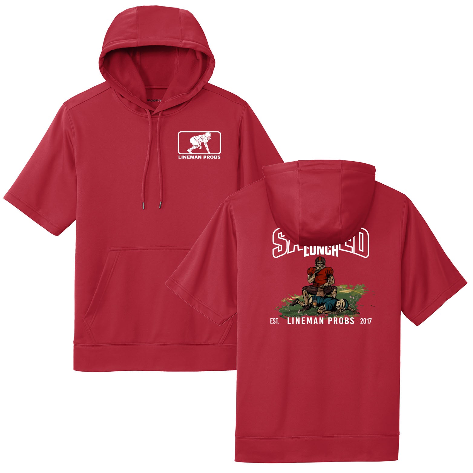 Sacked Lunch - Short Sleeve Hoodie