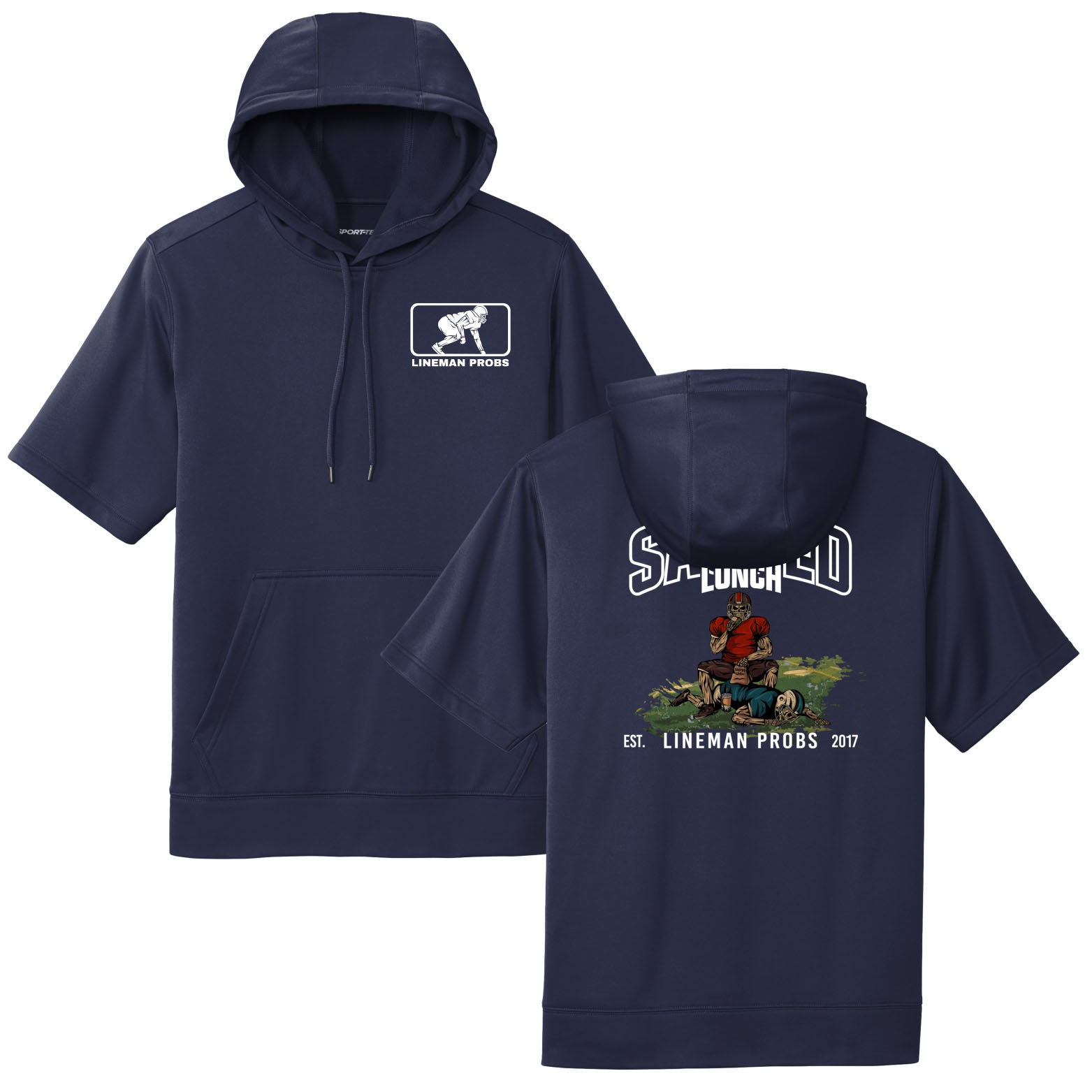 Sacked Lunch - Short Sleeve Hoodie