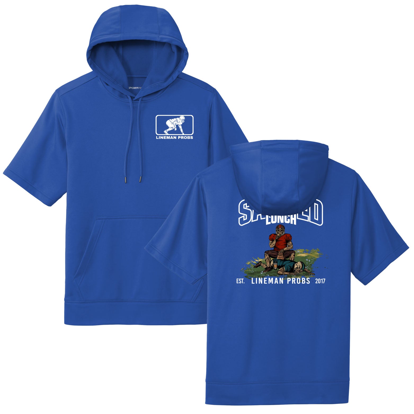 Sacked Lunch - Short Sleeve Hoodie