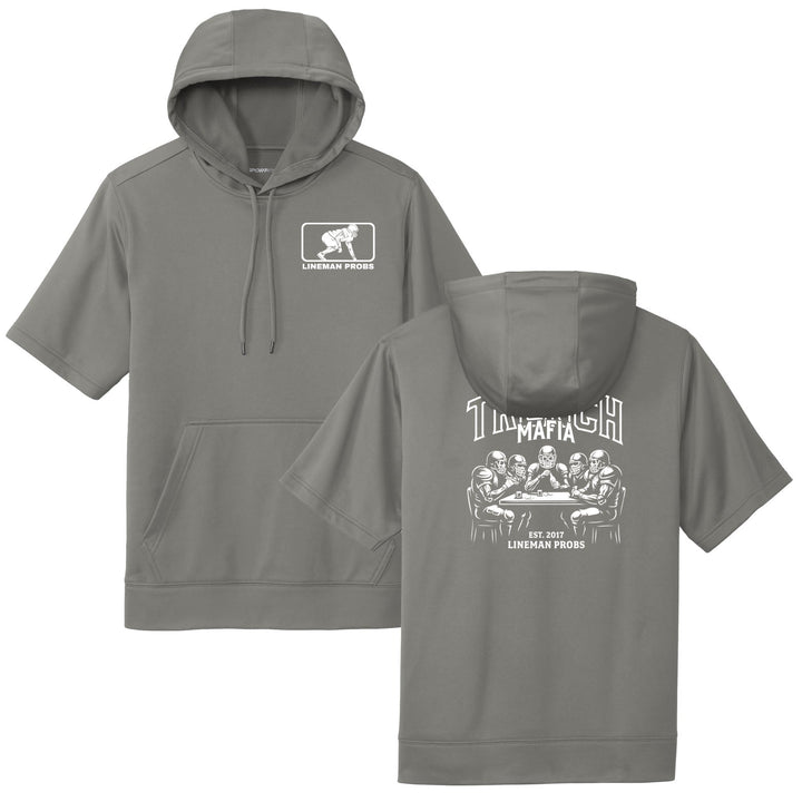 BIG BONED - TRENCH MAFIA (White) - Short Sleeve Hoodie