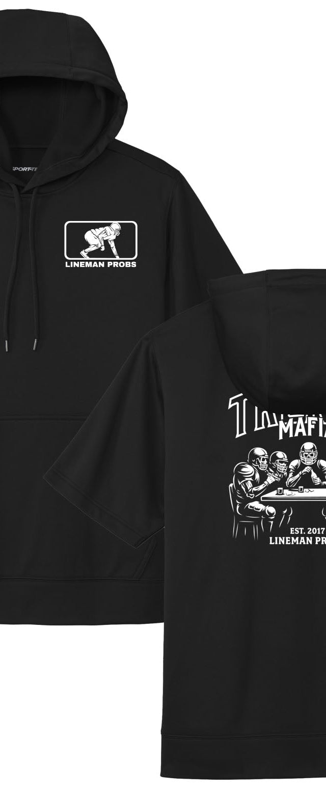 BIG BONED - TRENCH MAFIA (White) - Short Sleeve Hoodie