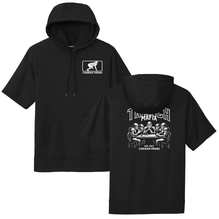 BIG BONED - TRENCH MAFIA (White) - Short Sleeve Hoodie