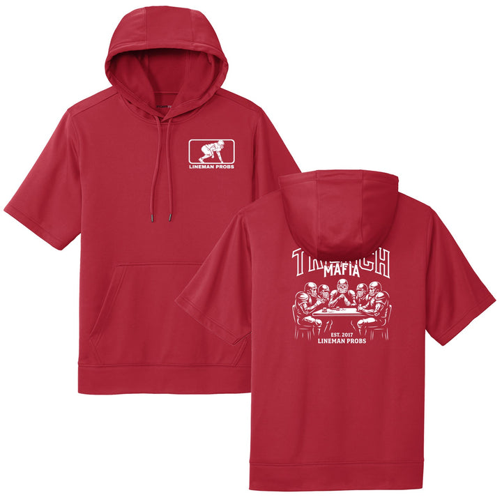 BIG BONED - TRENCH MAFIA (White) - Short Sleeve Hoodie