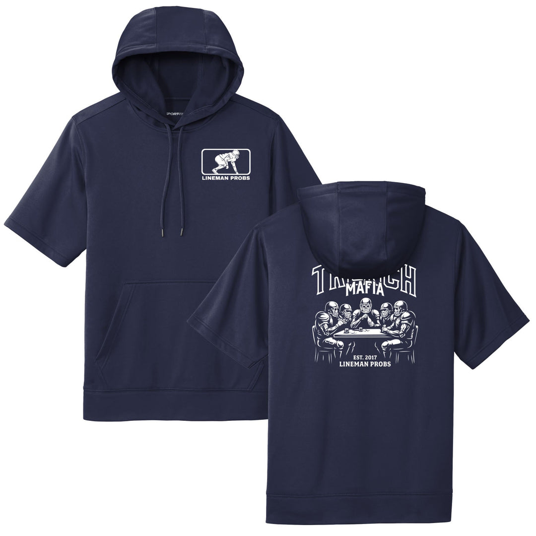 BIG BONED - TRENCH MAFIA (White) - Short Sleeve Hoodie