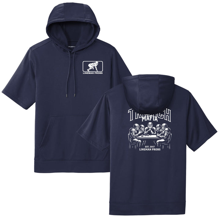 BIG BONED - TRENCH MAFIA (White) - Short Sleeve Hoodie
