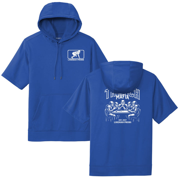 BIG BONED - TRENCH MAFIA (White) - Short Sleeve Hoodie