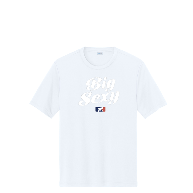 BIG SEXY (White) - Tall Performance Tee