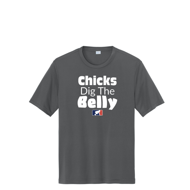 CHICKS DIG THE BELLY - Tall Performance Tee