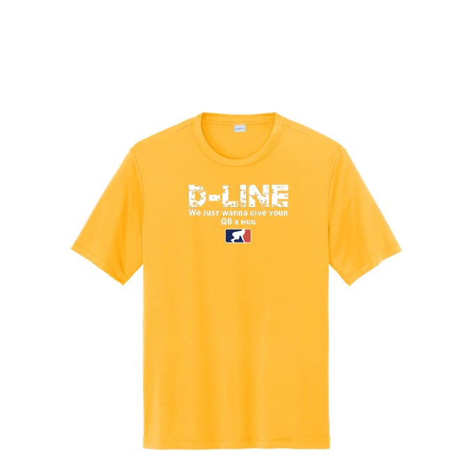 D-LINE WE JUST WANNA GIVE YOUR QB A HUG - Performance Tee