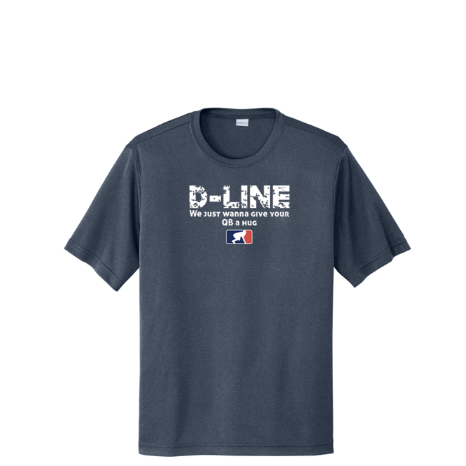 D-LINE QB HUGS - Tall Performance Tee
