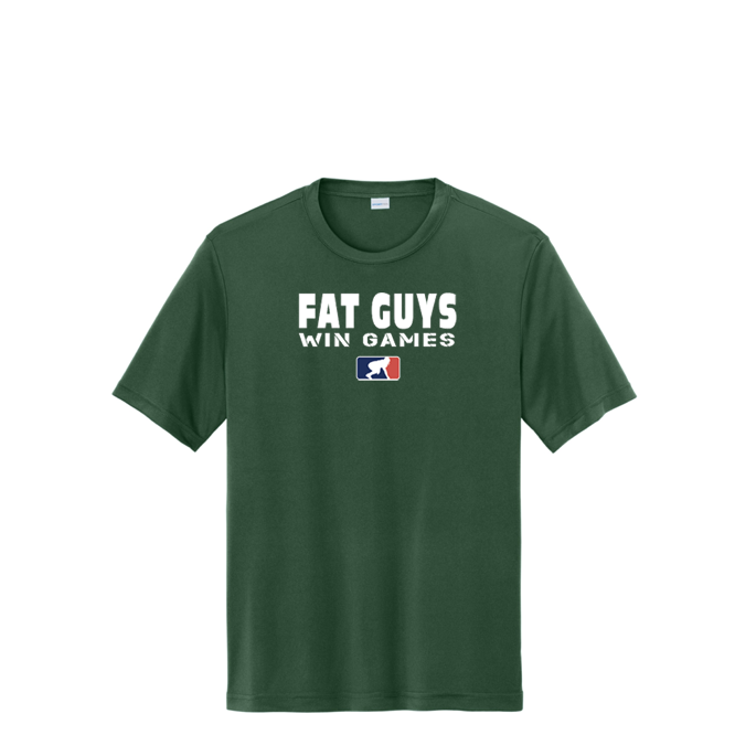FAT GUYS WIN GAMES - Tall Performance Tee