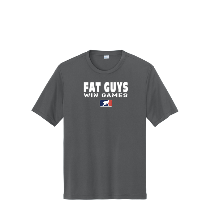 FAT GUYS WIN GAMES - Tall Performance Tee