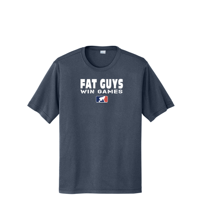 FAT GUYS WIN GAMES - Tall Performance Tee