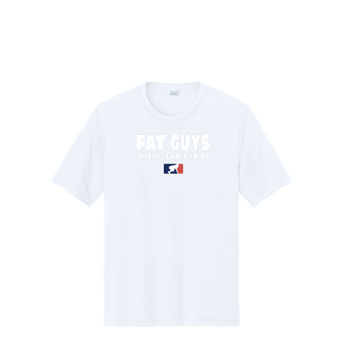 FAT GUYS WIN GAMES - Tall Performance Tee