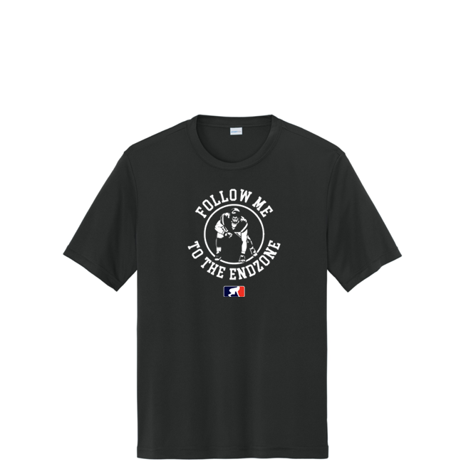 FOLLOW ME TO THE END ZONE - Youth Performance Tee