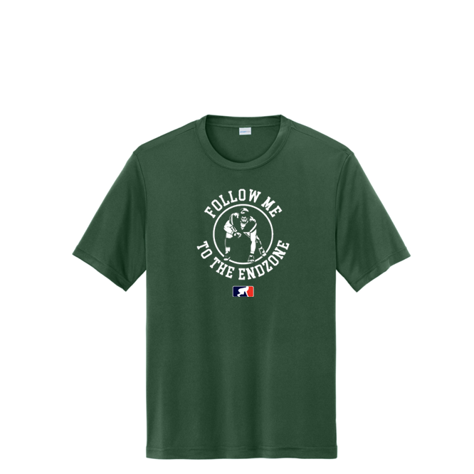 FOLLOW ME TO THE END ZONE - Youth Performance Tee