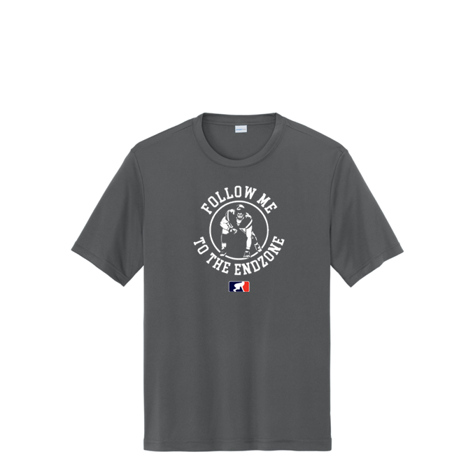 FOLLOW ME TO THE END ZONE - Tall Performance Tee