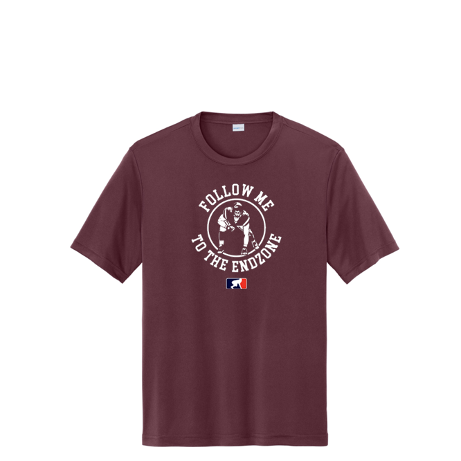 FOLLOW ME TO THE END ZONE - Tall Performance Tee