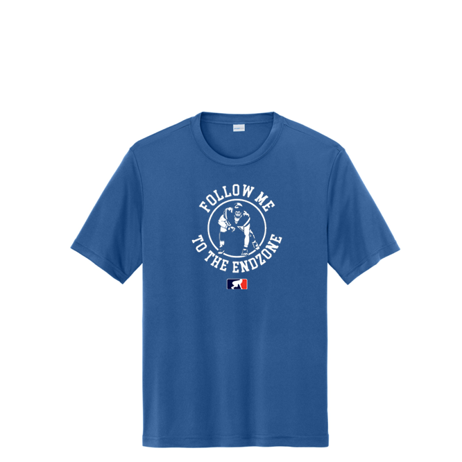 FOLLOW ME TO THE END ZONE - Tall Performance Tee