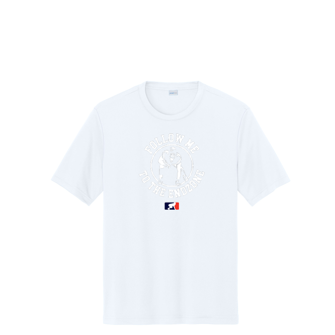 FOLLOW ME TO THE END ZONE - Tall Performance Tee
