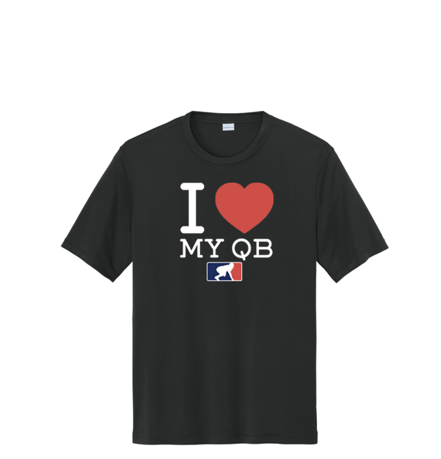 I <3 MY QB - Youth Performance Tee