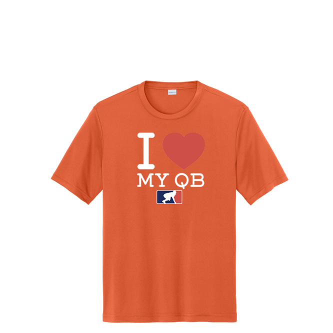 I <3 MY QB - Tall Performance Tee