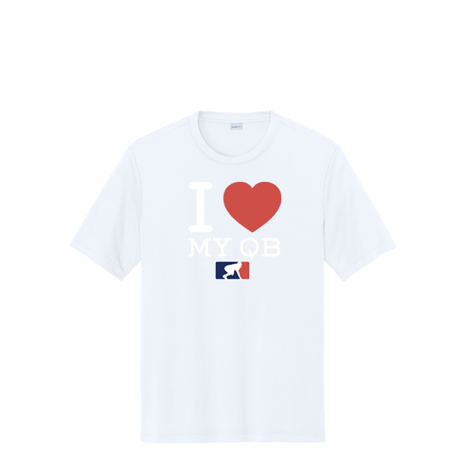 I <3 MY QB - Tall Performance Tee