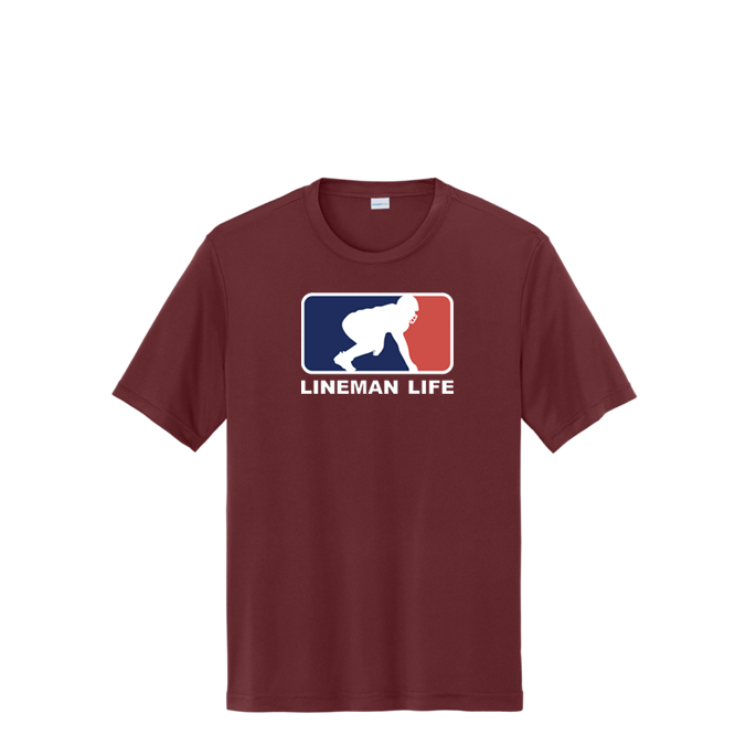 LINEMAN LIFE LOGO - Performance Tee