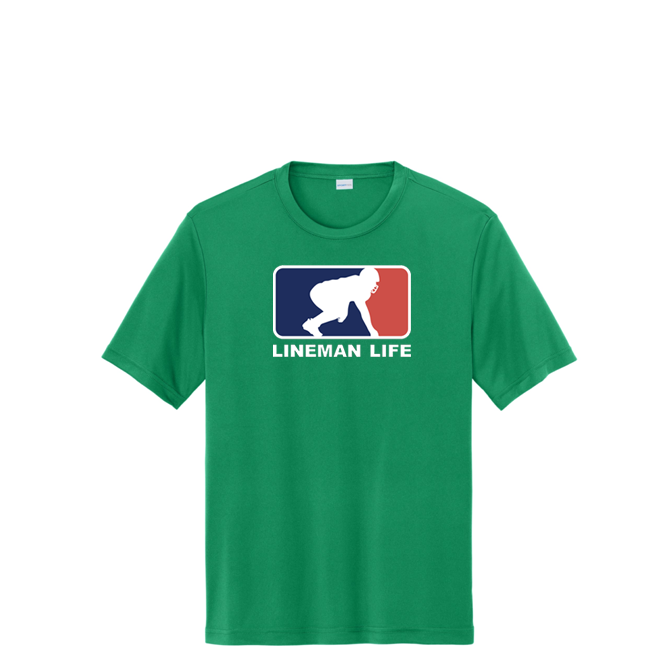 LINEMAN LIFE LOGO - Performance Tee