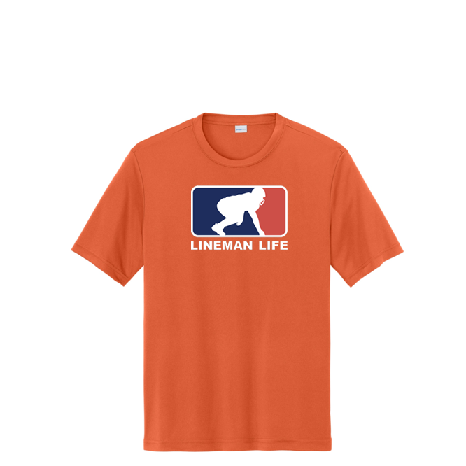 LINEMAN LIFE LOGO - Tall Performance Tee