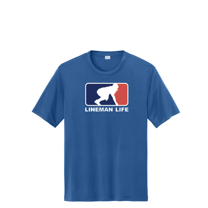 LINEMAN LIFE LOGO - Tall Performance Tee
