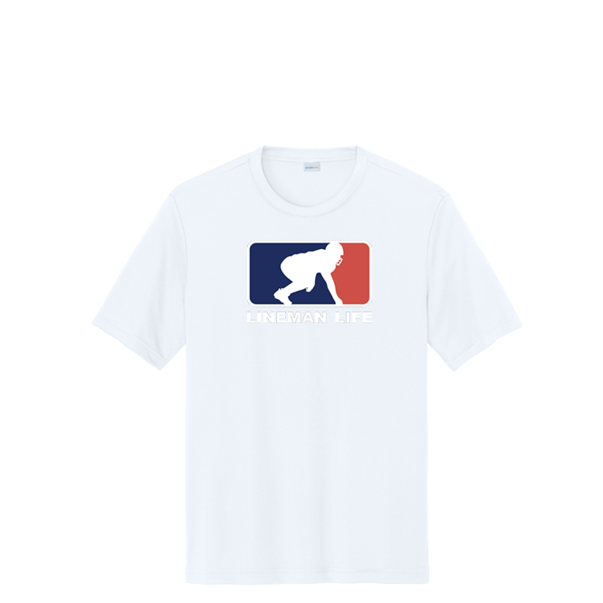 LINEMAN LIFE LOGO - Tall Performance Tee