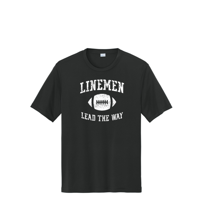 LINEMEN LEAD THE WAY - Youth Performance Tee