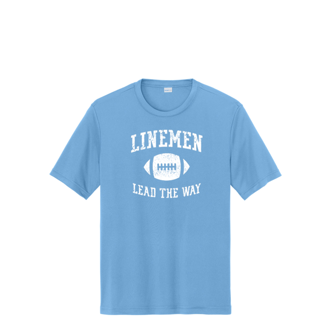 LINEMEN LEAD THE WAY - Youth Performance Tee
